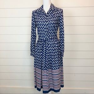 60s or 70s Vintage Red White and Blue Long Sleeve